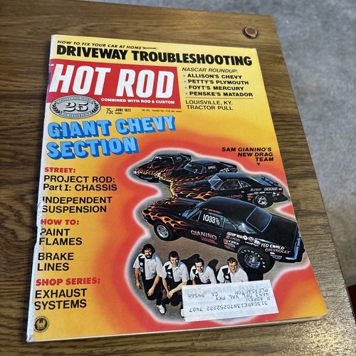 Hot rod magazine 1972 - rod, june
