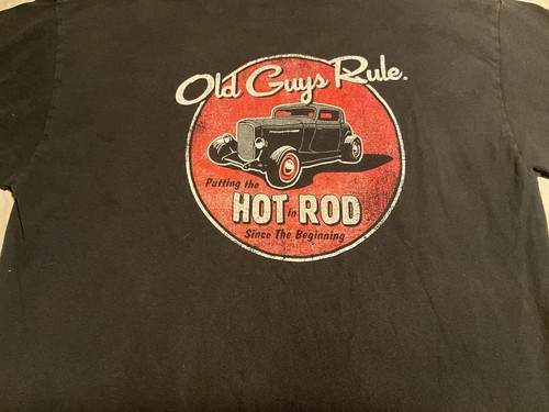 Old guys rule hot rod - old, graphic