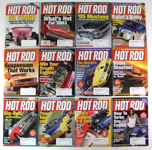 Hot rod magazine lot - lot, bundle
