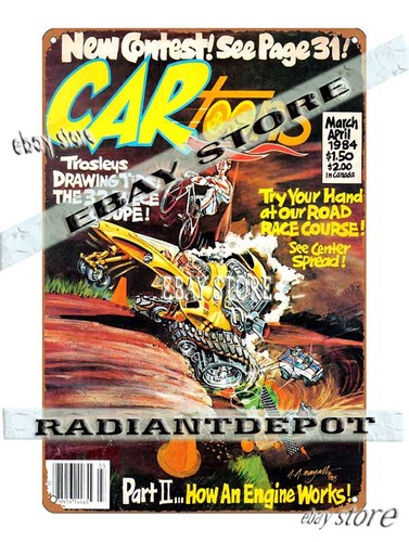 Tin sign 1984 - sign, rod
