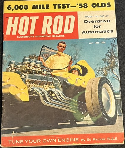 Hot rod magazine july 1958 - rod,