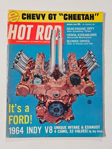 Hot rod magazine march 1964 - hot,