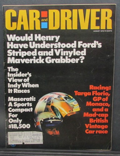 August 1970 car driver - august,