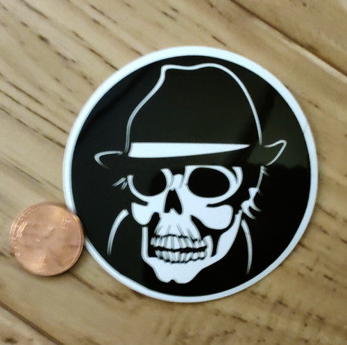 Italian fedora gangster skull - italian,