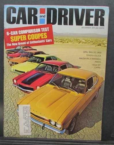 December 1971 car driver - december,