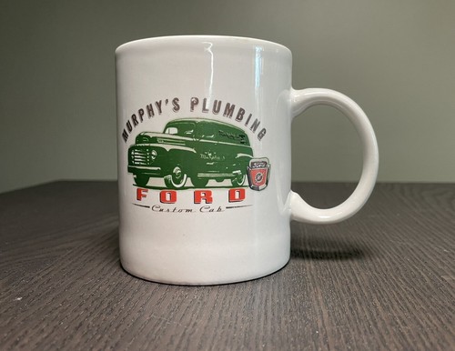 Vintage ford green truck mug - ford,