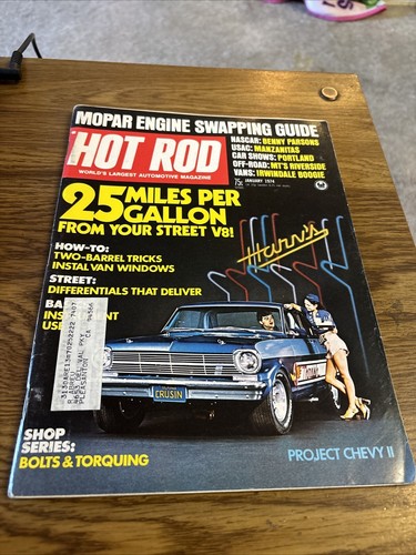 Hot rod magazine 1974 - hot, january