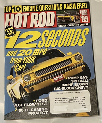 Hot rod magazine sept 1999 - rod,