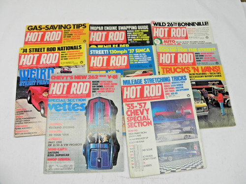 1974 hot rod magazine lot - magazine,