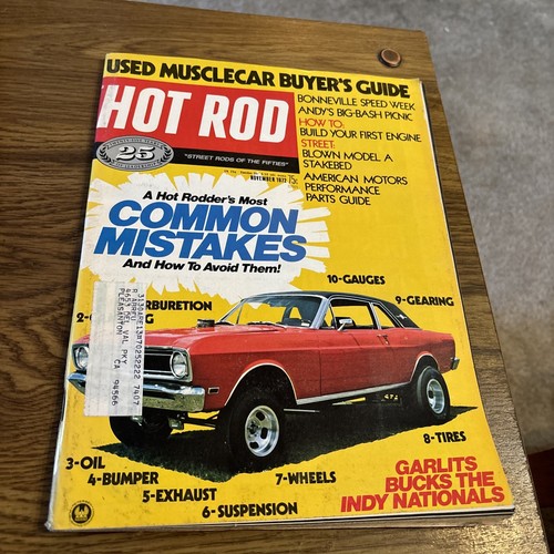 Hot rod magazine 1972 - hot,