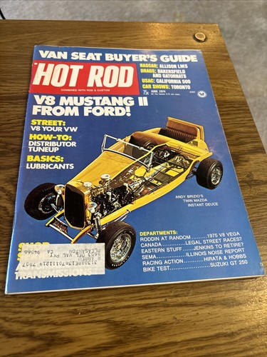 Hot rod magazine 1974 june - magazine, van