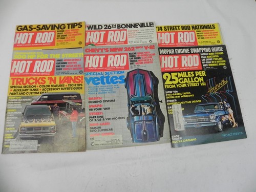 1974 hot rod magazine lot - magazine, of