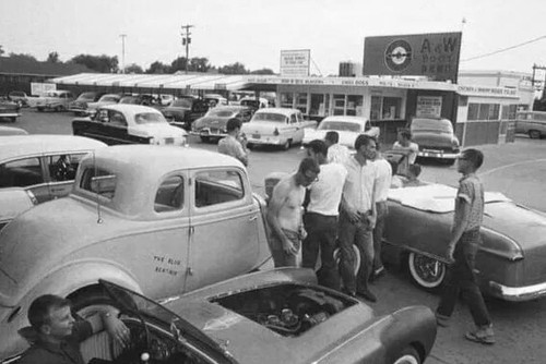 Vintage hot rod - vintage, w