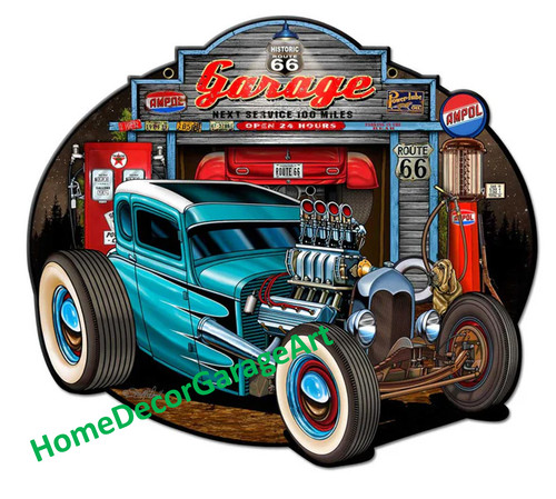 Hot rod garage - ii, cutout