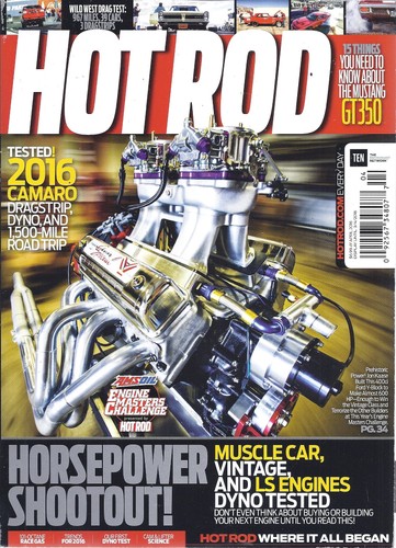 Hot rod magazine april 2016 - hot,