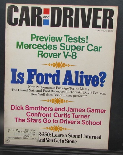 June 1968 car driver - &,