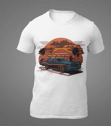 Vintage muscle car - muscle,
