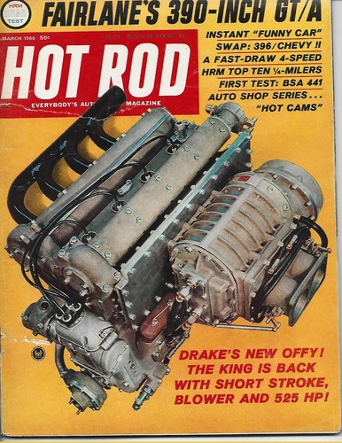 March 1966 hot rod magazine - hot,