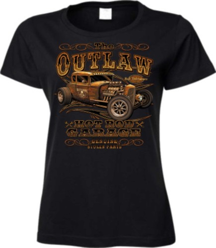 Shirt black with a hot - t,