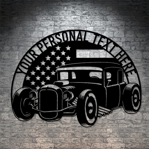 Personalized american hot rod - american,