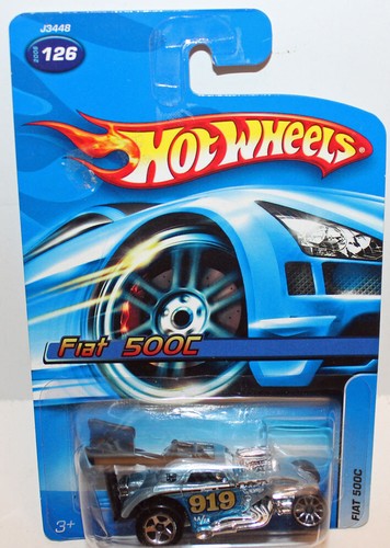 Hot wheels fiat 500c - hot,