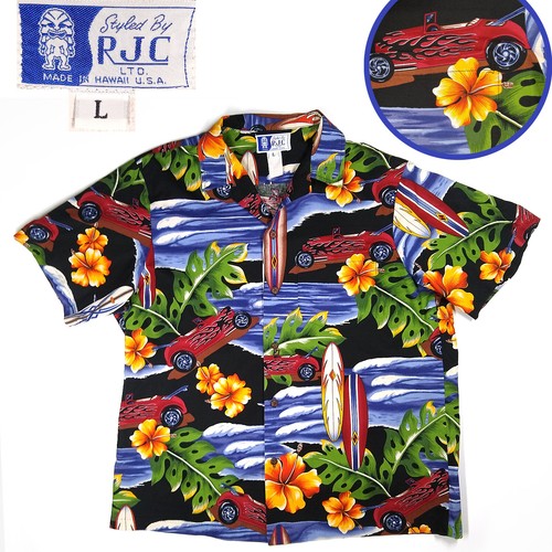 Vintage hotrod hawaiian - hotrod,