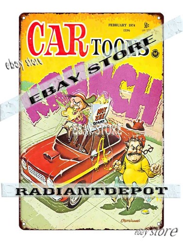 Tin sign 1974 - hot, cartoon