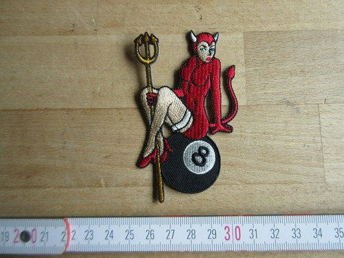 Jacket patch devil - 8, ball