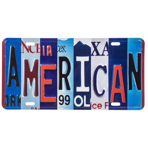 American license plate - license,