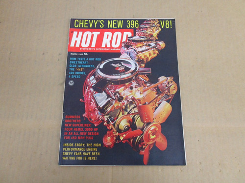 Hot rod magazine march 1965 - rod,